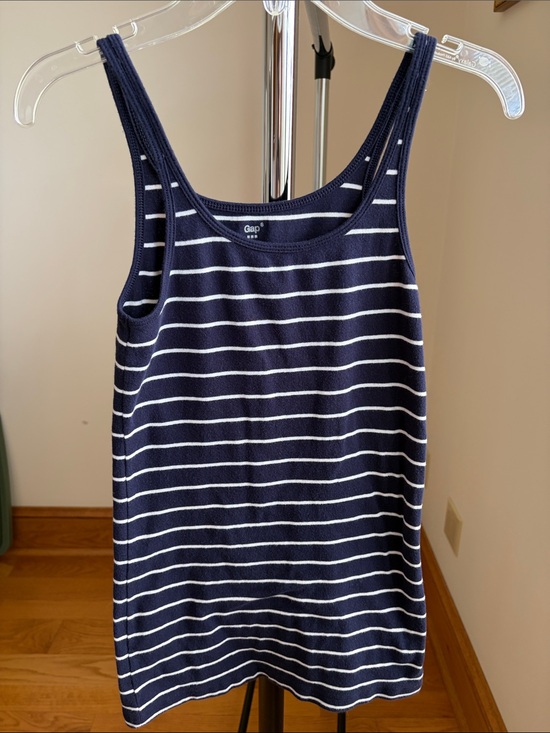 GAP Tops - GAP Navy and White Striped Tank